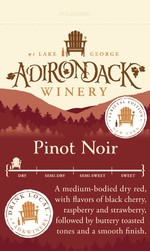 Adk Winery Pinot Noir Shelf Talker